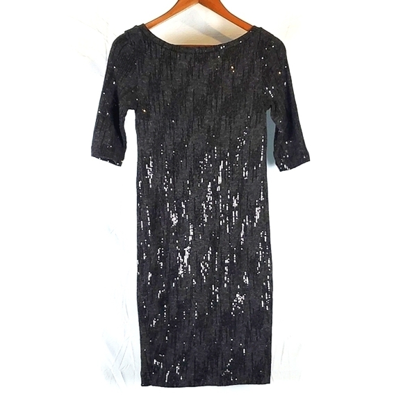 Rachel Roy Gray Sequin Sweater‎ Dress - Picture 6 of 6